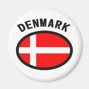Denmark Flag Cool Design! Magnet
