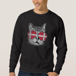 Denmark Flag Country Roots Cat  Pride Men Women Sweatshirt