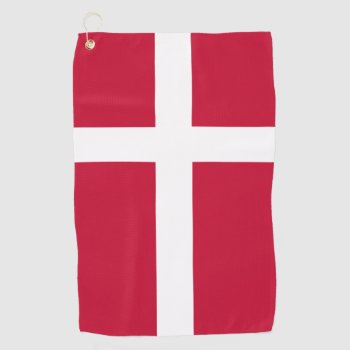 Denmark Flag Danish Patriotic Golf Towel by YLGraphics at Zazzle