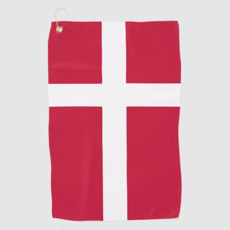 Denmark Flag Danish Patriotic Golf Towel