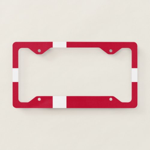 Denmark Flag Danish Patriotic License Plate Frame