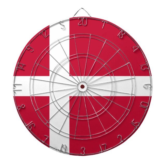 Denmark Flag Dart Board (Front)