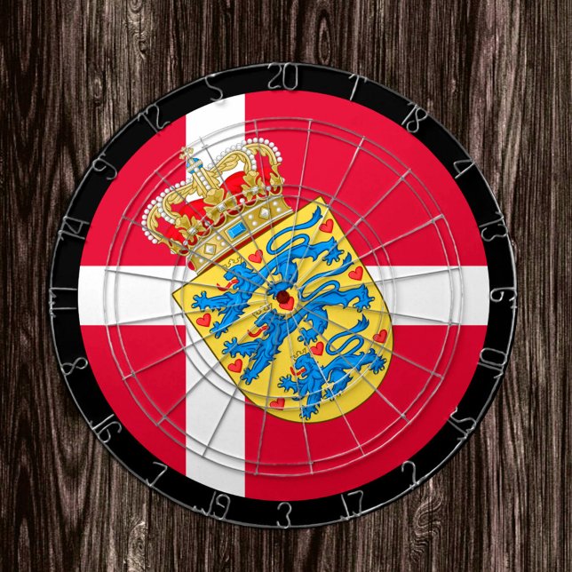 Denmark Flag Dartboard & Danish darts / game board (Creator Uploaded)