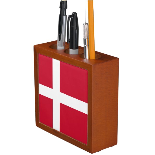 Denmark Flag Desk Organizer (In Situ)