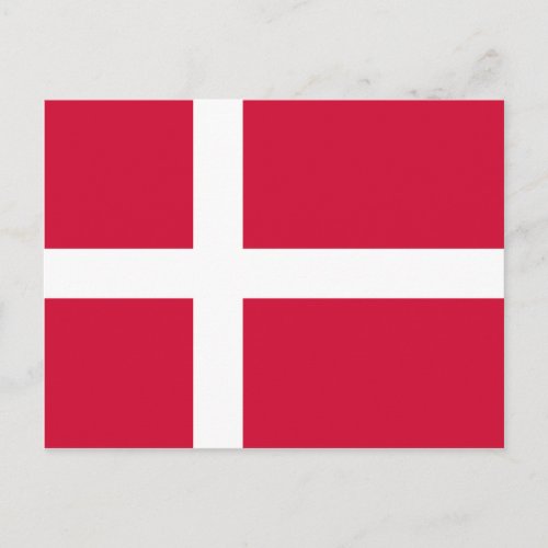 Denmark Flag DK Postcard