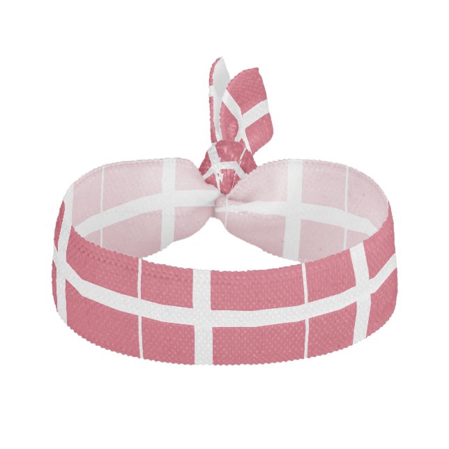 Denmark Flag Elastic Hair Tie (Front)