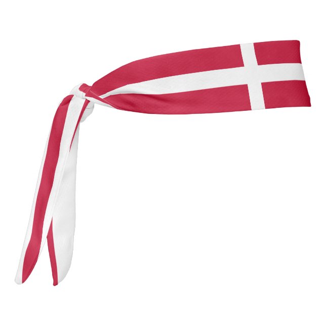 Denmark Flag Elegant Patriotic Tie Headband (Rotate 270)
