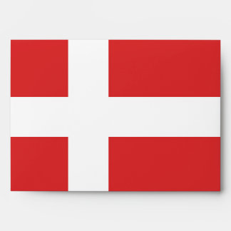 Denmark flag envelope