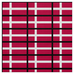 Denmark Flag Fabric