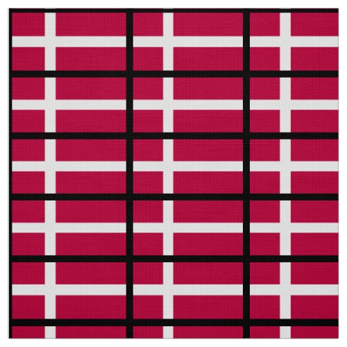 Denmark Flag Fabric