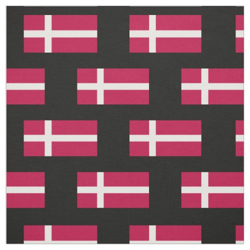 Denmark Flag Fabric