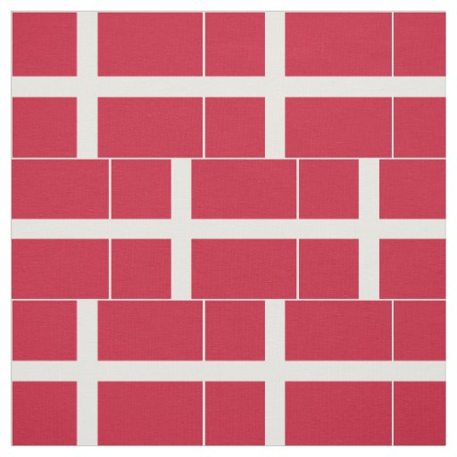 Denmark Flag Fabric