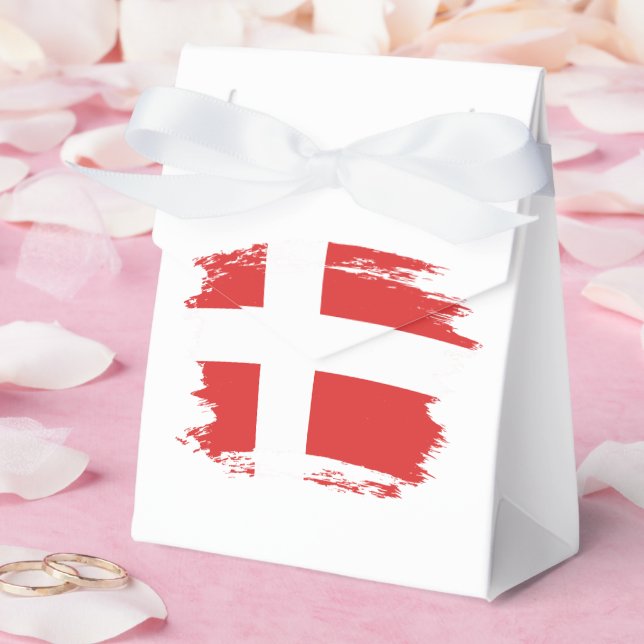 Denmark flag favor boxes (Wedding)