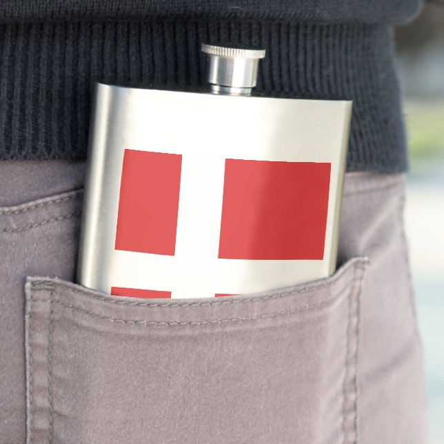 Denmark flag flask (In Situ)