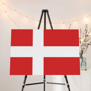 Denmark flag foam board