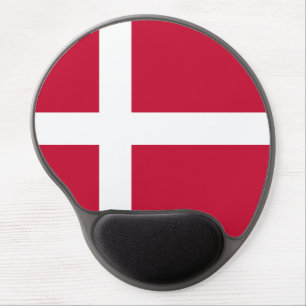 Denmark flag gel mouse pad