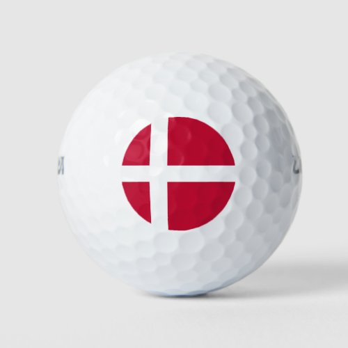 Denmark Flag Golf Balls