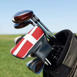 Denmark flag golf head cover