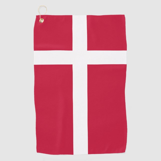 Denmark Flag Golf Towel (Front)