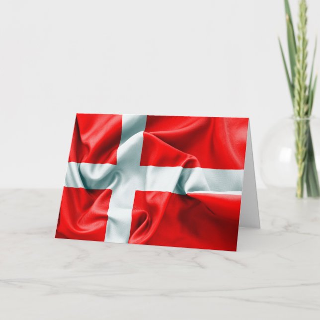 Denmark Flag Greeting Card (Front)