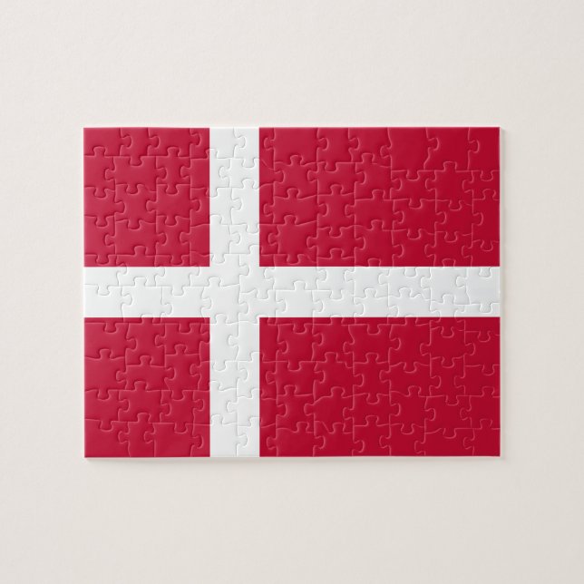 Denmark Flag Jigsaw Puzzle (Horizontal)