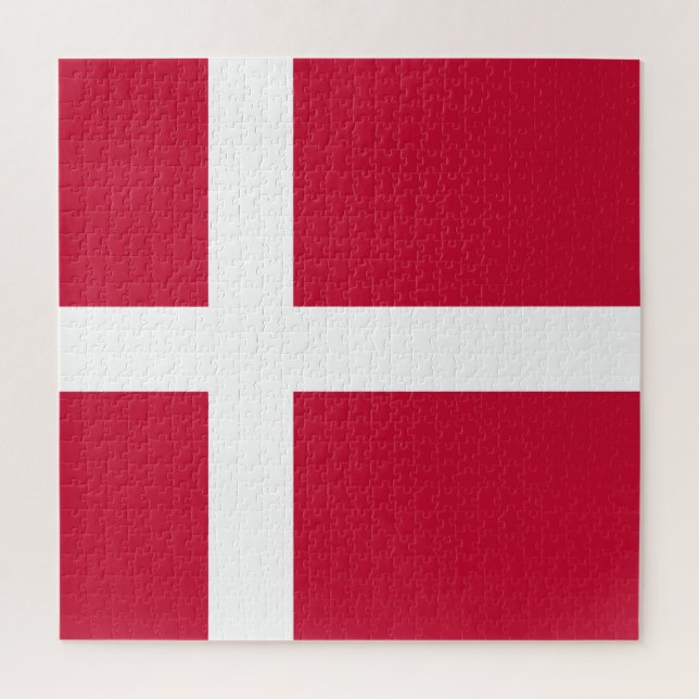 Denmark flag jigsaw puzzle (Vertical)