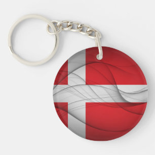 Denmark Flag Keychain
