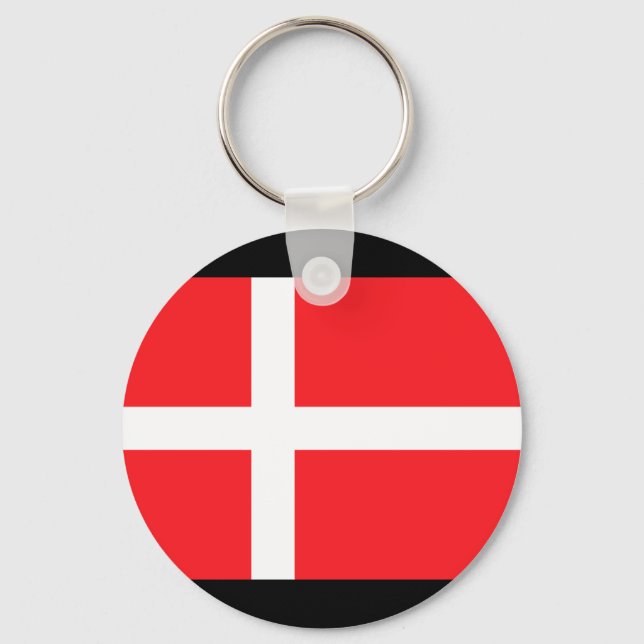 Denmark Flag Keychain (Front)