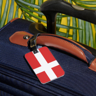 Denmark flag luggage tag