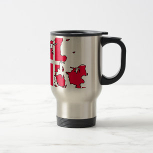 denmark flag map travel mug