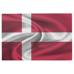 Denmark Flag Metal Print