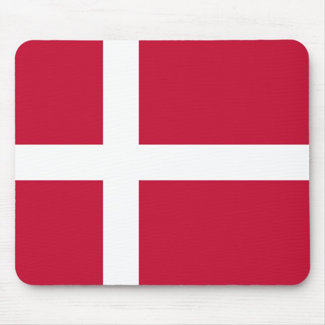Denmark Flag Mouse Pad (Front)