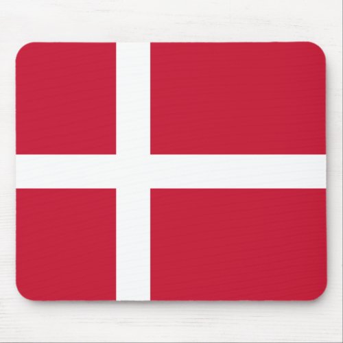 Denmark Flag Mouse Pad