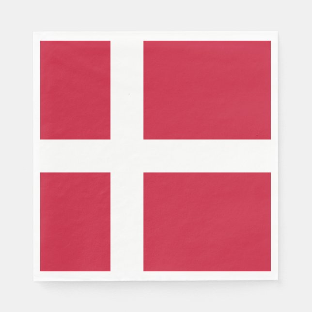 Denmark Flag Napkins (Front)