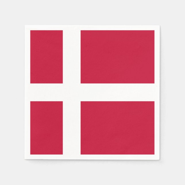 Denmark Flag Napkins (Front)