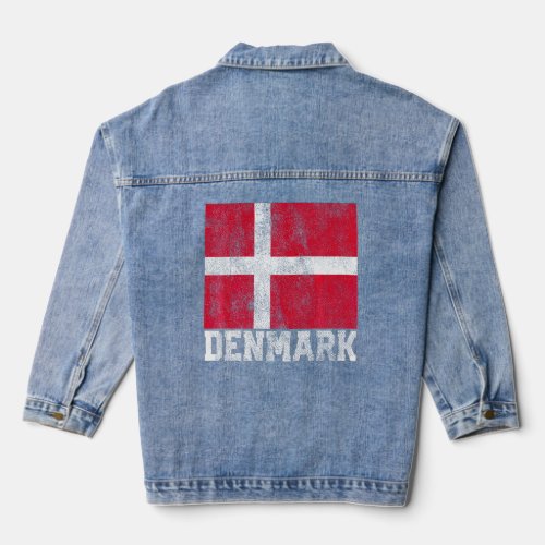 Denmark Flag National Pride Roots Country Family N Denim Jacket