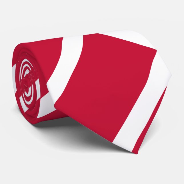 Denmark Flag Neck Tie (Rolled)