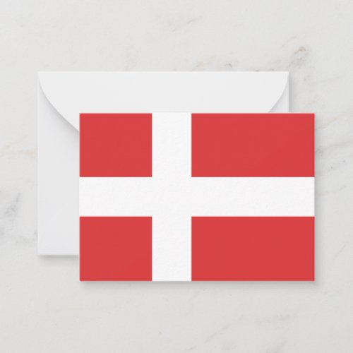 Denmark flag note card