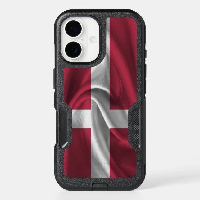 Denmark Flag Otterbox iPhone Case (Back)