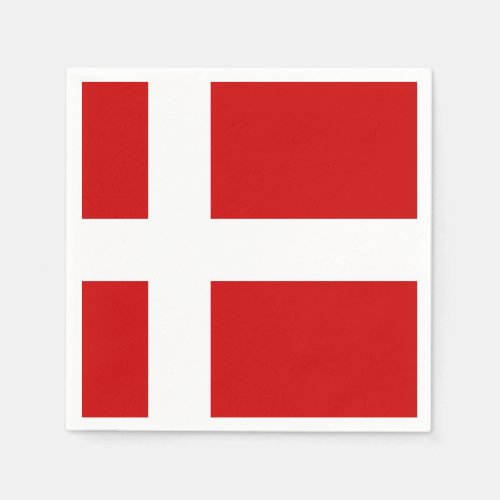 Denmark Flag Paper Napkins