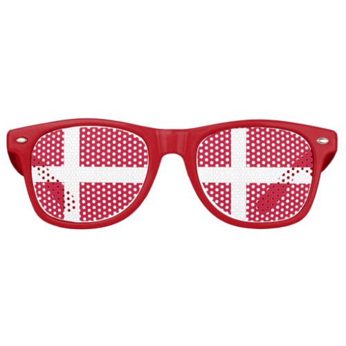 Denmark Flag Party Shades Sunglasses