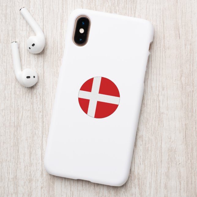 Denmark flag patch (On Phone Back)