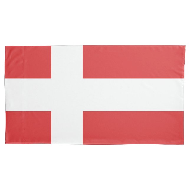 Denmark flag pillow case (Front)