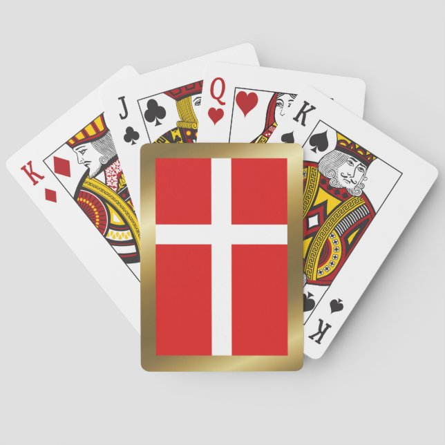 Denmark Flag Playing Cards (Back)