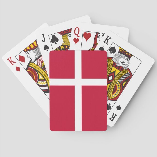 Denmark Flag Poker Cards (Back)