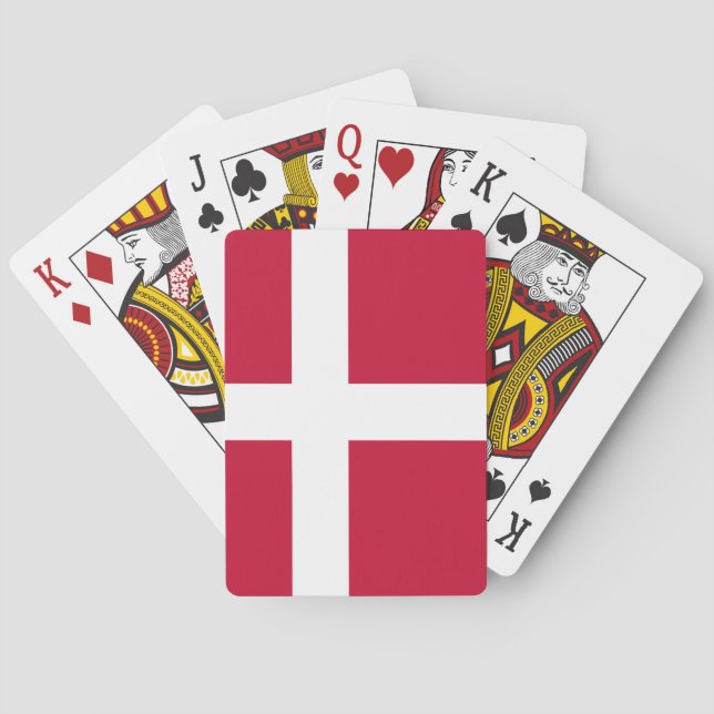 Denmark Flag Poker Cards (Back)