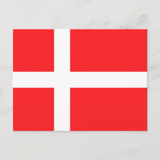 Denmark Flag Postcard