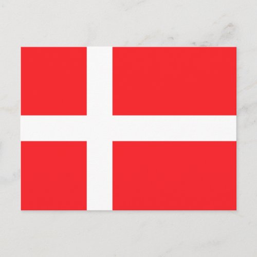 Denmark Flag Postcard