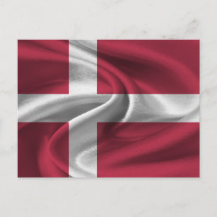 Denmark Flag Postcard