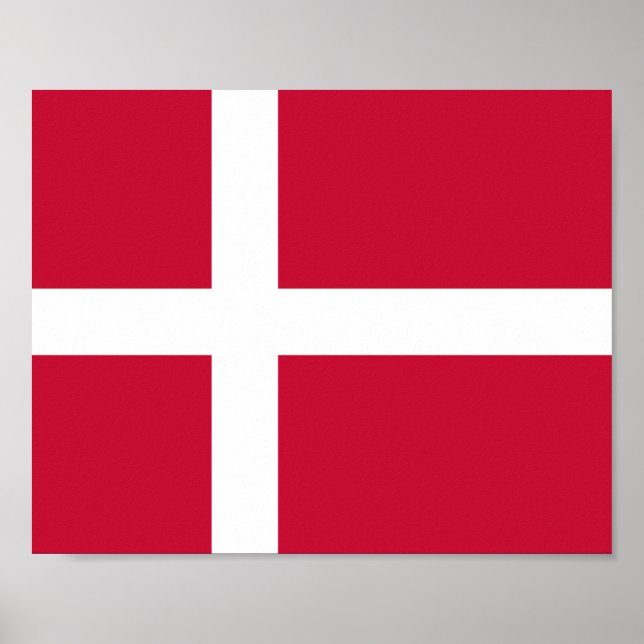 Denmark Flag Poster (Front)
